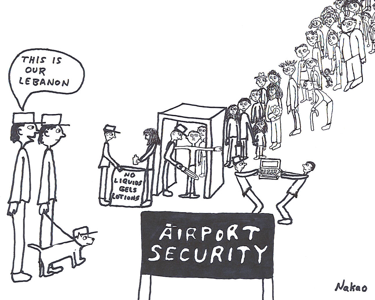Airport security (cartoon)